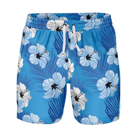 Men's Summer Floral Short Sleeve Shirt Blue Men's Summer Floral Short Sleeve Shirt Blue